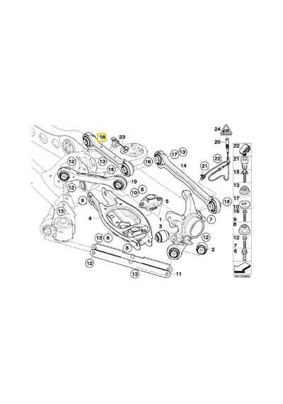 Bmw 1 Seri Ve 3 Seri Uyumlu Arka Üst Bugi Kolu Oem No 33326777980