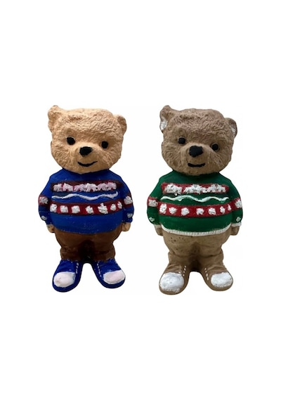 Teddy Bear Ayıcık 2 Adet Xxl Boy 14 Cm Taş Boyama Seti, Etkinlik, Dıy