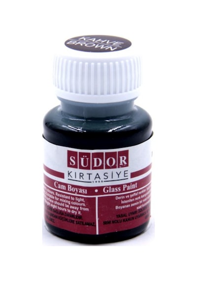 Cam Boyası 25 Ml 1 Adet Südor Kahverengi