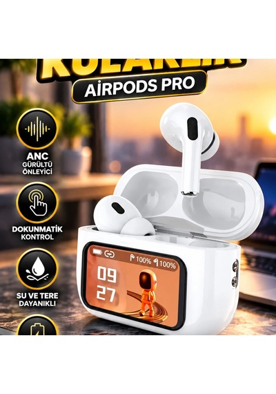 Anc Dokunmatik Bluetooth Kulaklık Powerbank Şarj Kutulu, Su Ve Tere Dayanıklı 00