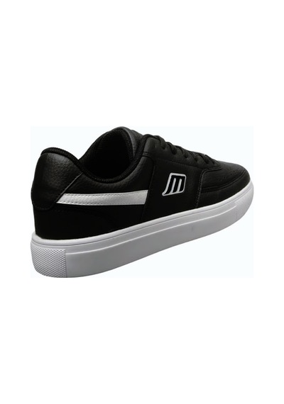 M.p. 232-1291 Mr Erkek Siyah-beyaz Cilt Sneaker Ayakkabı-siyah Siyah