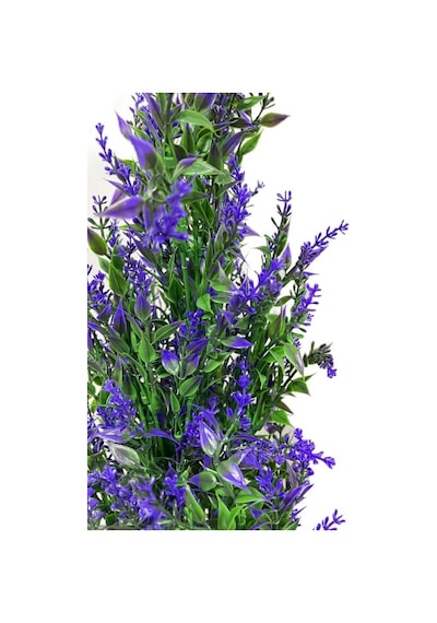 Yapay Çiçek Siyah Saksıda Mor Lavanta Ağacı 55cm