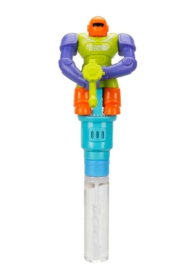 Robot Figürlü Su Oyunu - Baloncuk Oyunu - 625p - Turuncu Kasklı