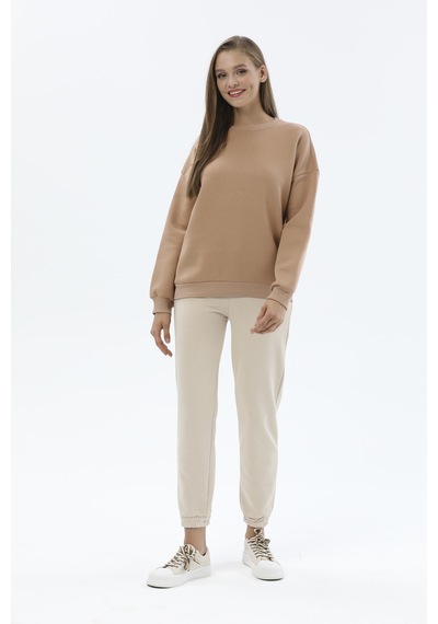 First Company Kadın Sweatshirt 2424bs130836 Kahve