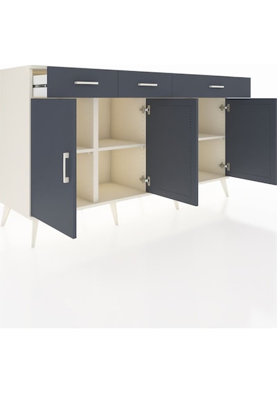 Kronos Konsol 4 Raflı 3 Çekmeceli 4 Kapaklı 176x59x99 Aytaşı-antrasit Antrasıt - Aytası Kronos Konsol 4 Raflı 3 Çekmeceli 4 Kapaklı 176x59x99 Aytaşı-antrasit Antrasıt - Aytası
