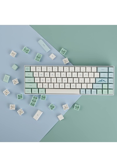 Xda Pbt Anahtar Kapağı, 133 Tuşlu Boya Süblimasyon Buzulu Beyaz Custome Anahtar Kapağı Seti Kiraz/gatron Mx Anahta