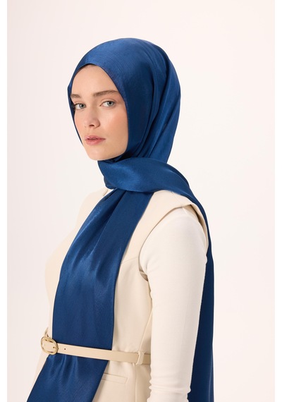 Silk Home Janjan Şal Gece Mavi Parlak Dokulu Tek Taraflı 75x200 Çok Renkli