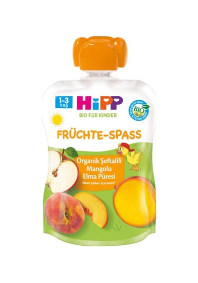 Hipp Organik Şeftalili Mangolu Elma Püresi 100 Gr-7841