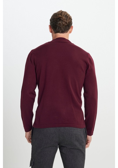 AC&Co / Altınyıldız Classics Erkek Bordo Standart Fit Normal Kesim Yarım Balıkçı Yaka Triko Kazak AC&Co / Altınyıldız Classics Erkek Bordo Standart Fit Normal Kesim Yarım Balıkçı Yaka Triko Kazak