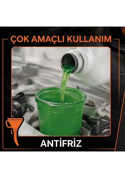2.2 Litre Paslanmaz Çelik Süzgeçli Ve Spiralli Oto Yağ Hunisi Esnek Borulu Araç Bakım Hunisi
