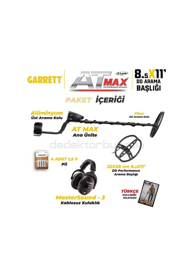 At Max International Dedektör 8,5x11'' Dd Başlıkla