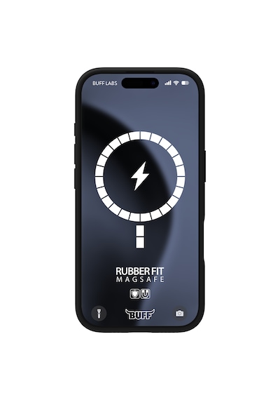 Apple Uyumlu iPhone Buff 16 Pro Magsafe Rubber Fit Silikon Kılıf Black