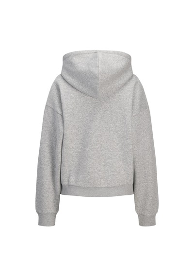 Jack & Jones Kadin Minimal Logo Baskili Kapüsonlu Sweatshirt - Studio - 12280152 Light Grey Melange Jack & Jones Kadin Minimal Logo Baskili Kapüsonlu Sweatshirt - Studio - 12280152 Light Grey Melange
