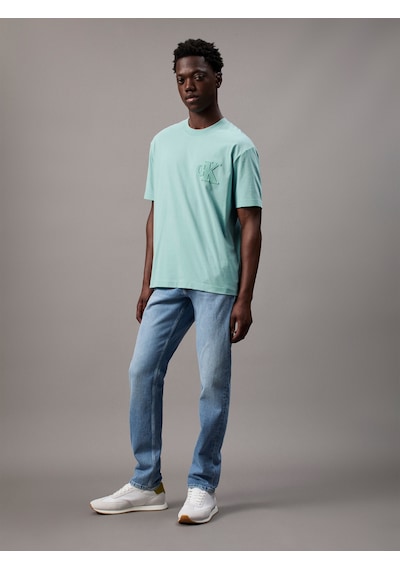 Calvin Klein Erkek Slim Straight Jean Pantolon Mavi -6123 Mavi