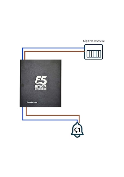 F5 Smart Fabrika Mola Zil Saati Seti Tek Çanlı Set