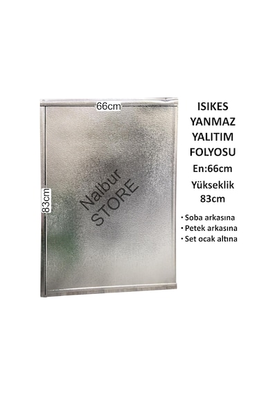 ISIKES FOLYOLU YALITIM PANELİ-En:66cm-Yükseklk:83cm-Yanmaz-Isı g