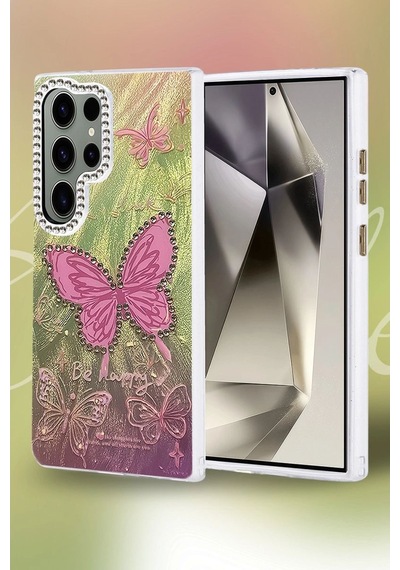 Samsung Galaxy S24 Ultra Kılıf Blade Aynalı Desenli Kapak - Desen 4