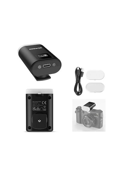 Neewer N12 Mini Kamera Flaşı 5600k Led Dolgu Işığı Lcd Ekranlı Canon Sony Nikon Fujifilm Uyumlu