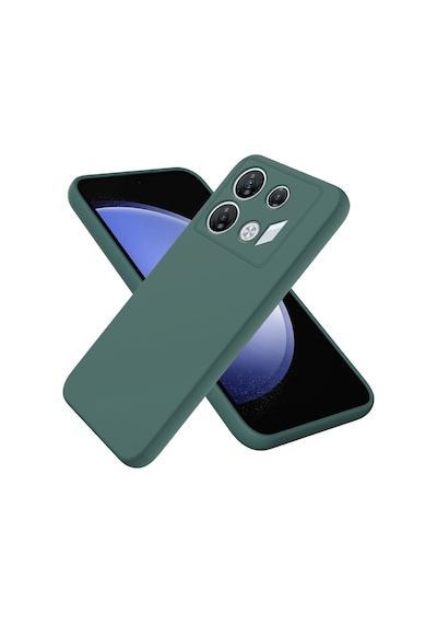 Infinix Gt 10 Pro Uyumlu Silikon Kılıf - Pastel Renk Tonu Kamera Korumalı Esnek Kapak - Yeşil Yeşil