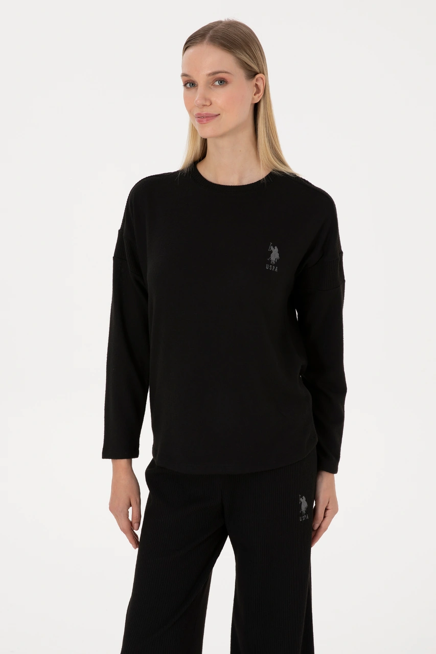 U.s. Polo Assn. Kadın Siyah Pijama Takım 50302050-vr046 Siyah