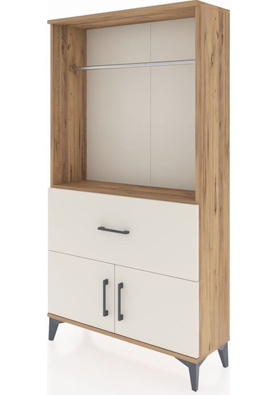 Arges Dolap Tek Raflı Tek Çekmeceli Tek Askılı 88x30x163 Çam-... Çam Arges Dolap Tek Raflı Tek Çekmeceli Tek Askılı 88x30x163 Çam-... Çam