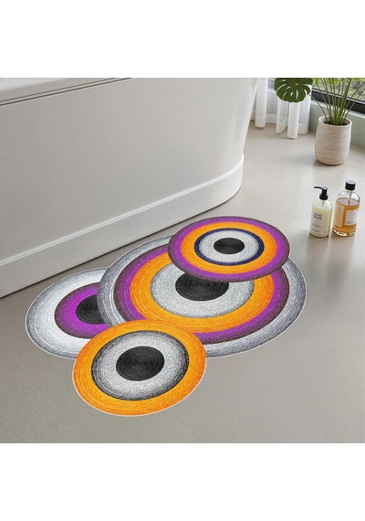 Monnhein Banyo Paspası, Yumuşak Banyo Halısı, Kaymaz Dot Tabanlı, Su Emici, Makinede Yıkanabilir - 50 X 80 Cm Diğer