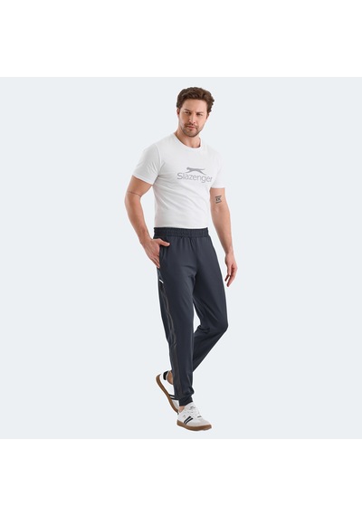 Slazenger RALUCA Erkek Fermuar Cepli Dar Paça Koyu Gri Eşofman Altı