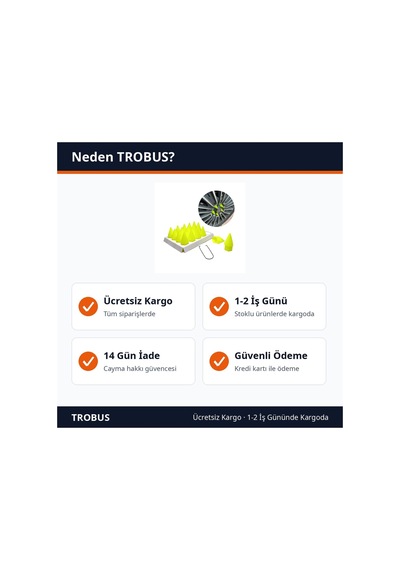 Trobus Sökme Aparatlı Sivri Bijon Kapağı Seti 20 Adet 17 Mm Fosfor Yeşil