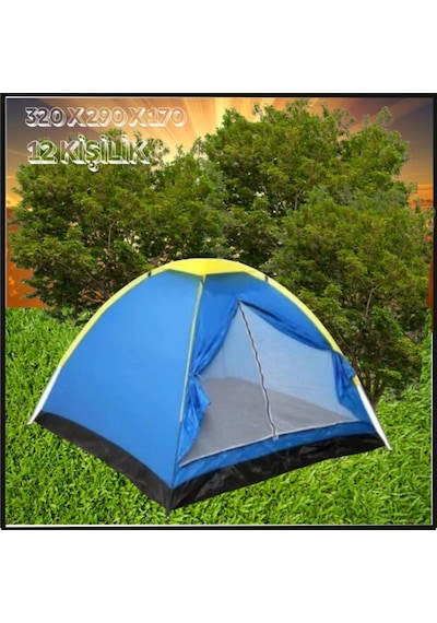 Uyguna-yakala 320 X 290 X 170 Cm 12 Kişilik Kolay Kurulum Çadır -669463 Çok Renkli