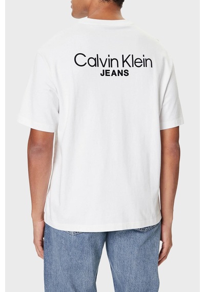 Calvin Klein Erkek T Shirt Lv04rd825g Yaa Beyaz Beyaz