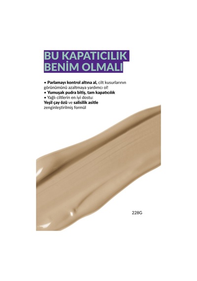 Avon Color Trend Mat Fondöten 228g Nude