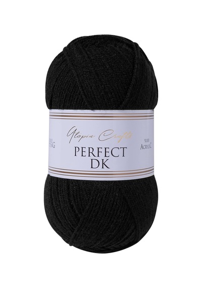 Utopia Crafts Perfect Dk %100 Akrilik Yumuşak Örgü İpi 100g 300m - Siyah