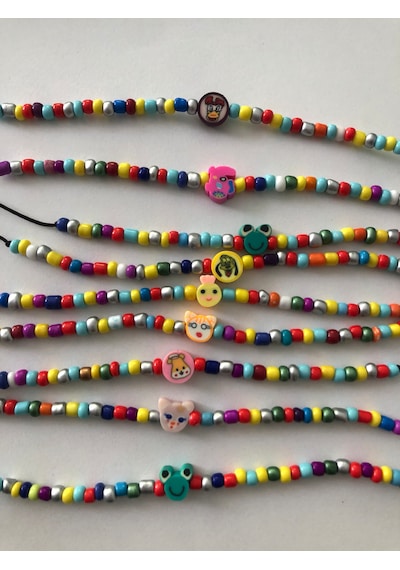 5 Adet Karışık Model Fimo Bileklik Çok Renkli