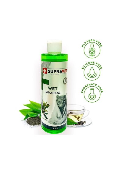 Supravet Dış Parazit Karşıtı Tüy Dökülme Engelleyici Çay Ağacı Özlü Kedi Şampuanı 200 ML