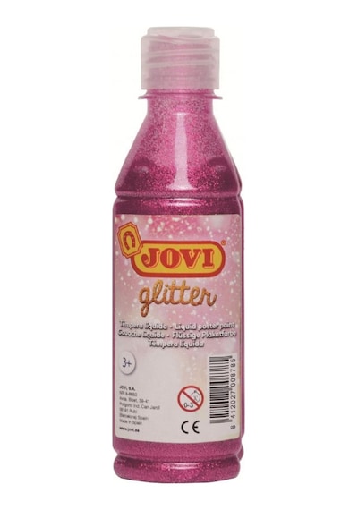 Jovi Pembe Renk 250 ML Simli Sıvı Guaj Boya Pembe