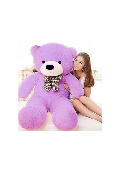 % 100 Yerli - Sevgiliye Özel Hediye - 150 Cm Papyonlu Peluş Ayı-dev Boy 001