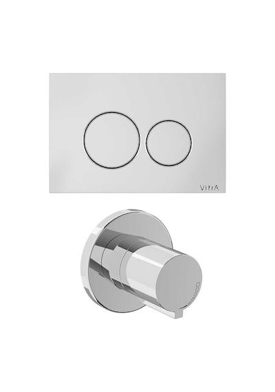 VitrA Origin 800-2033 Kumanda Paneli Ve Stop Valf Seti Parlak Krom 740-2480, A41461gr Diğer