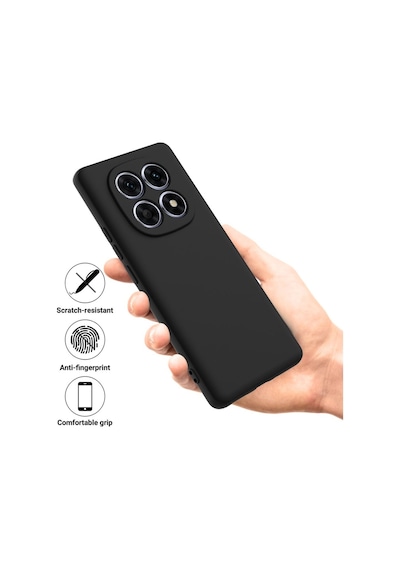 Redmi Note 15 Uyumlu Silikon Kılıf - Kamera Korumalı Esnek Pastel Renk Kapak - Siyah