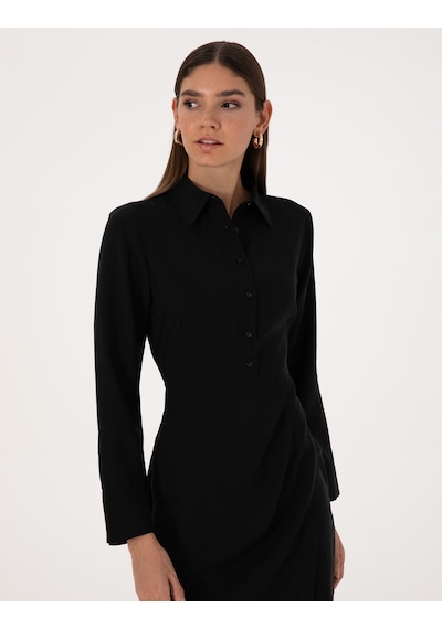 Pierre Cardin Kadın Siyah Elbise Dokuma 50318220-vr046 Siyah