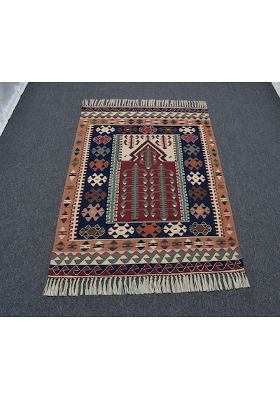 Zehra Abla Halı Yeni El Dokuma Otantik Balıkesir Yörük Yün Kilim 6406