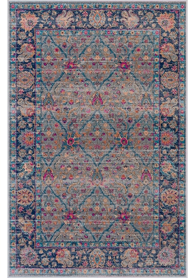 Rovigo Home Dijital Baskı Yıkanabilir Kaymaz Taban Salon Halısı RVG1579-HT758 Çok Renkli