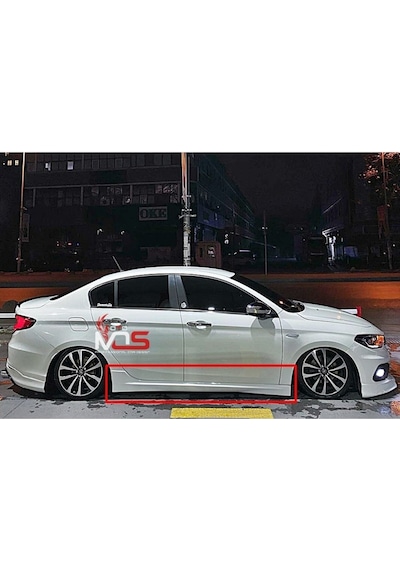 Fiat Egea Uyumlu Marşpiyel Sağ Sol Takım Fiberglass Boyasız