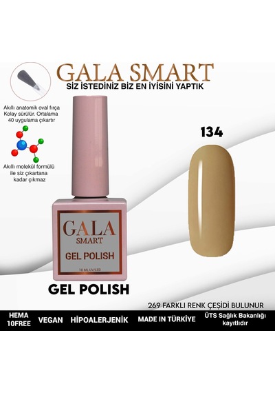 Gala Smart Classic Kalıcı Oje 10 Mle No:134