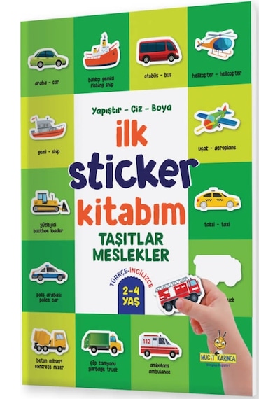 Yükselen Zeka Yapıştır-Çiz-Boya İlk Sticker Kitabım (2-4 Yaş)