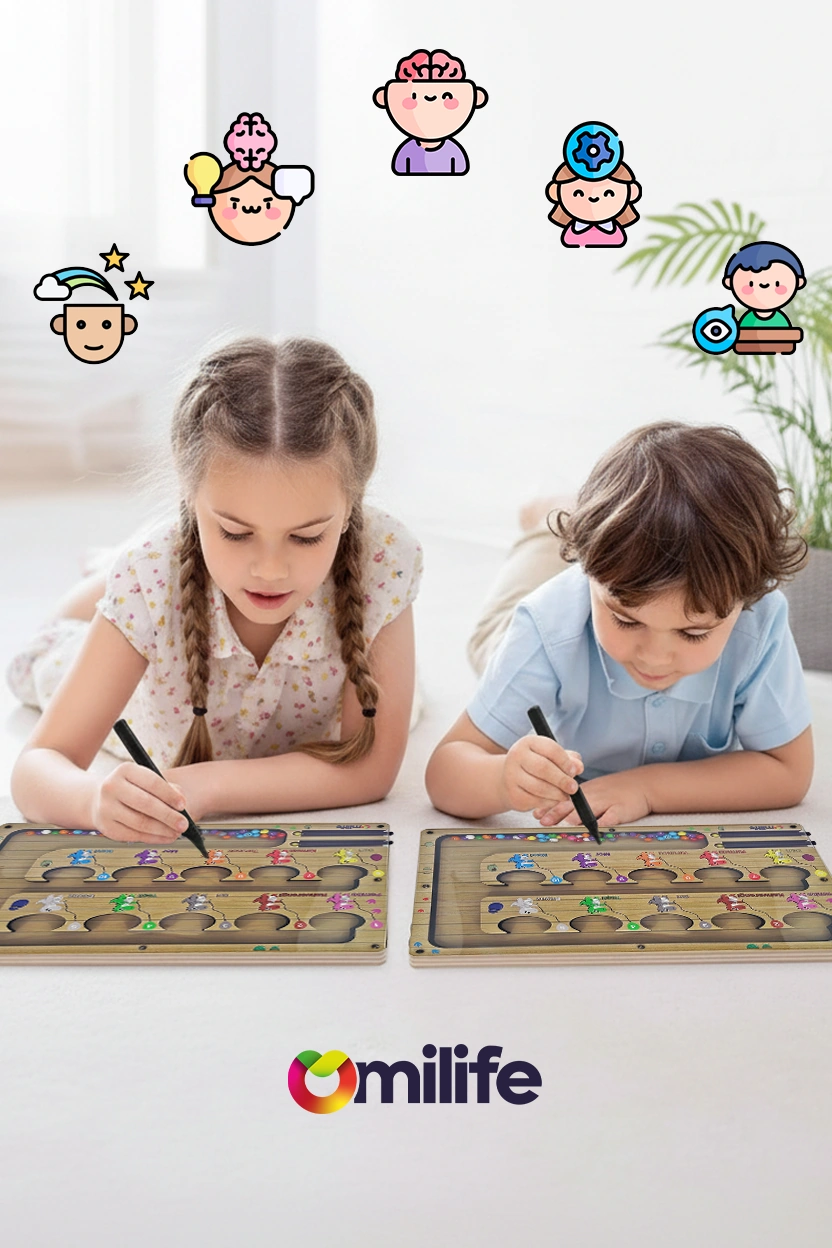 Manyetik Labirent Montessori Matematik Oyunu Harfleri Öğreniyorum Eğitici Oyuncak 25 cm