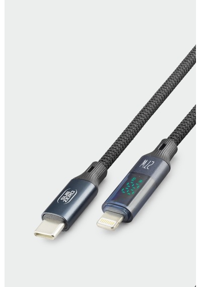 Subzero Cl151 27w Pd Type-c Lightning Led Göstergeli Hasır Hızlı Şarj Data Kablosu