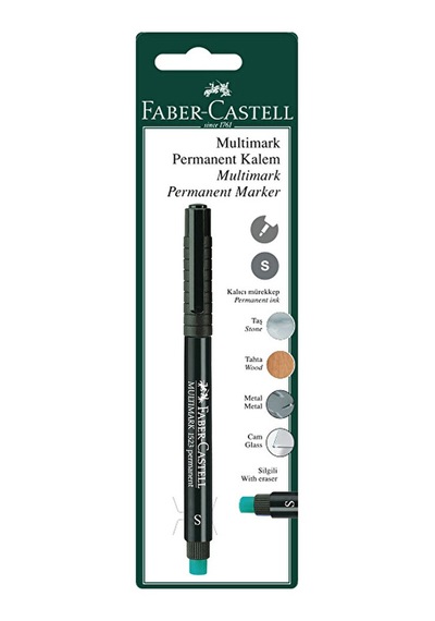 3 Adet Faber Castell Siyah Multimark Permanent Kalem