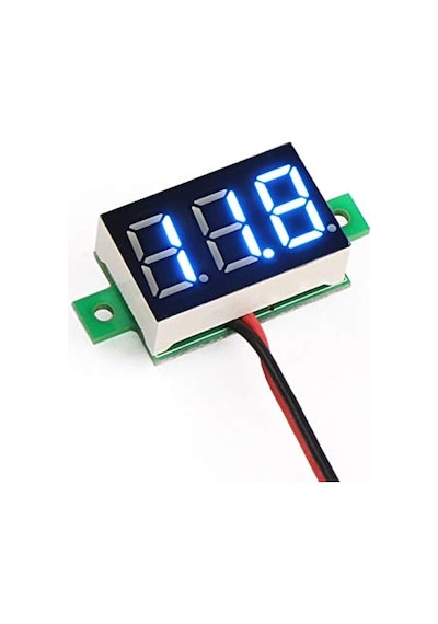 Dijital Mini Dc Voltaj Göstergesi Voltmetre Mavi Display 0-100v