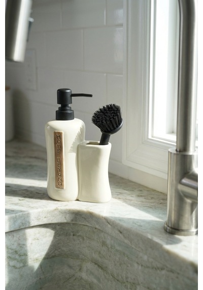 Vilya Fırça Hazneli Sıvı Sabunluk Krem - 400 Ml Krem