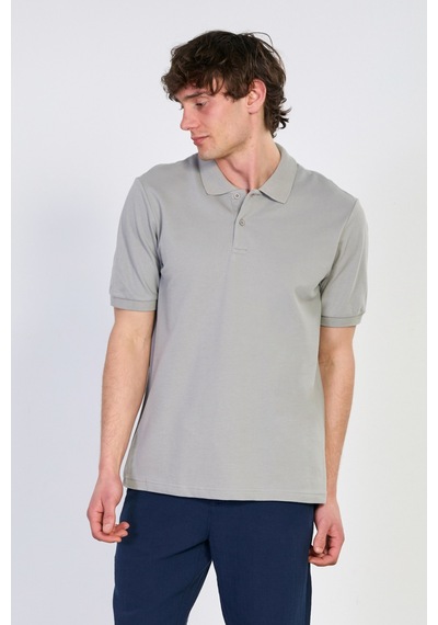 Barrels And Oıl Erkek Polo Yaka Pike T-shirt - Taş Taş